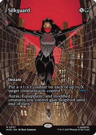 Silkguard (Borderless) (MAR-037) [Marvel Eternal-Legal] Foil