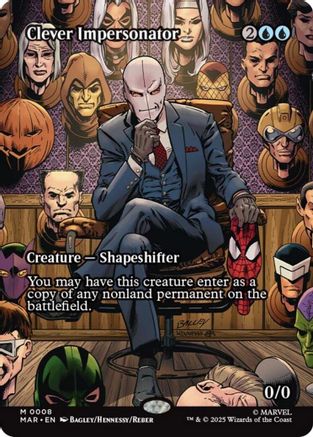 Clever Impersonator (Borderless) (MAR-008) [Marvel Eternal-Legal] Foil