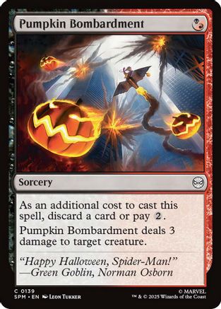 Pumpkin Bombardment (SPM-139) [Marvel's Spider-Man] Foil
