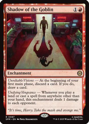 Shadow of the Goblin (SPM-087) [Marvel's Spider-Man] Foil