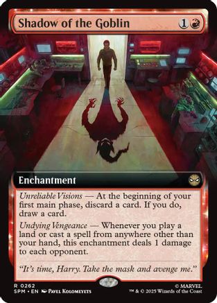 Shadow of the Goblin (Extended Art) (SPM-262) [Marvel's Spider-Man] Foil