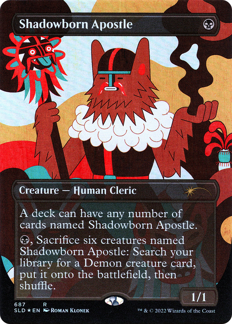 Shadowborn Apostle (SLD-687) (Borderless) [Secret Lair Drop] Foil