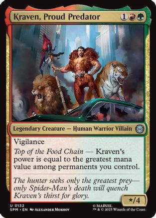 Kraven, Proud Predator (SPM-132) [Marvel's Spider-Man] Foil