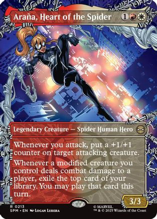 Arana, Heart of the Spider (Borderless) (SPM-213) [Marvel's Spider-Man]