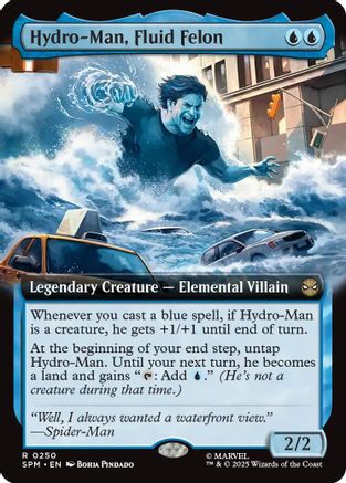 Hydro-Man, Fluid Felon (Extended Art) (SPM-250) [Marvel's Spider-Man] Foil