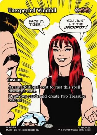 Unexpected Windfall (Borderless) (MAR-029) [Marvel Eternal-Legal]