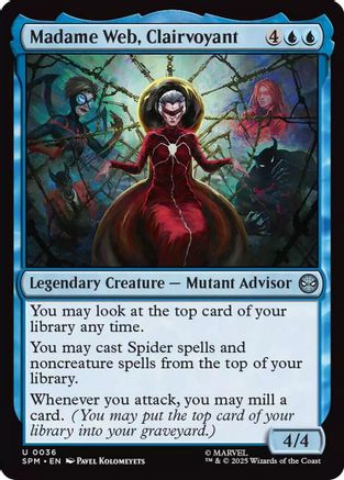 Madame Web, Clairvoyant (SPM-036) [Marvel's Spider-Man] Foil