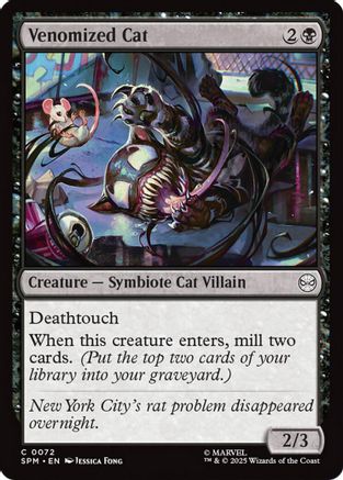 Venomized Cat (SPM-072) [Marvel's Spider-Man] Foil