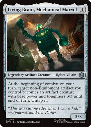 Living Brain, Mechanical Marvel (SPM-167) [Marvel's Spider-Man] Foil
