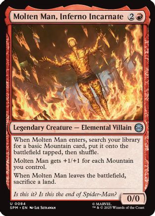 Molten Man, Inferno Incarnate (SPM-084) [Marvel's Spider-Man] Foil