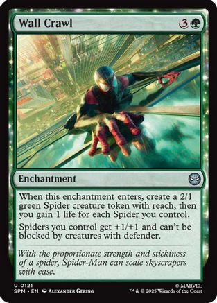 Wall Crawl (SPM-121) [Marvel's Spider-Man] Foil