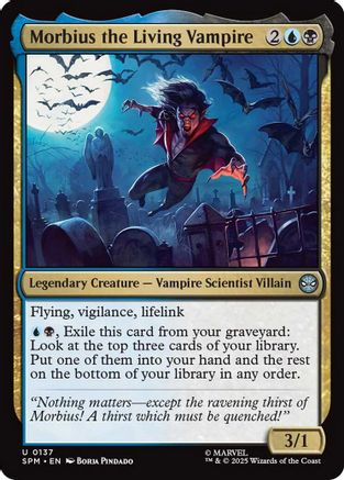 Morbius the Living Vampire (SPM-137) [Marvel's Spider-Man] Foil
