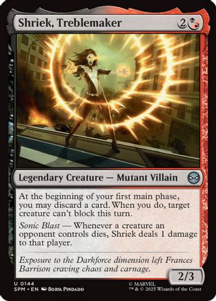 Shriek, Treblemaker (SPM-144) [Marvel's Spider-Man] Foil
