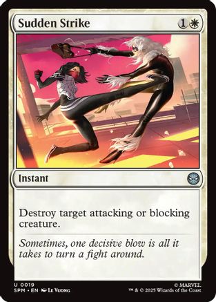 Sudden Strike (SPM-019) [Marvel's Spider-Man] Foil