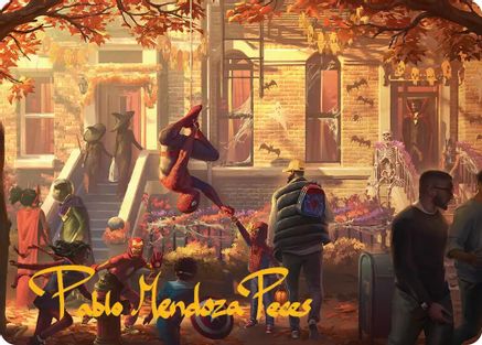 Friendly Neighborhood Art Card (Gold-Stamped Signature) (AASPM-002) [Art Series: Marvel's Spider-Man]