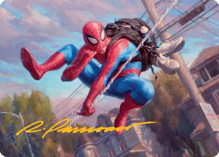 Spider-Man, Web-Slinger Art Card (Gold-Stamped Signature) (AASPM-004) [Art Series: Marvel's Spider-Man]