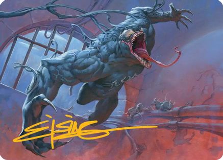 Venom, Evil Unleashed Art Card (Gold-Stamped Signature) (AASPM-012) [Art Series: Marvel's Spider-Man]