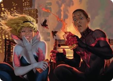Heroes' Hangout Art Card (AASPM-014) [Art Series: Marvel's Spider-Man]