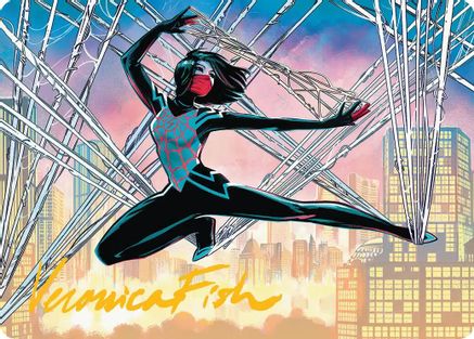Silk, Web Weaver Art Card (39/54) (Gold-Stamped Signature) (AASPM-039) [Art Series: Marvel's Spider-Man]