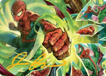Kapow! Art Card (Gold-Stamped Signature) (AASPM-017) [Art Series: Marvel's Spider-Man]