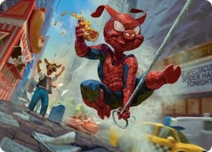 Spider-Ham, Peter Porker Art Card (AASPM-019) [Art Series: Marvel's Spider-Man]