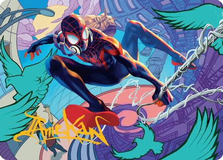 Spider-Man, Brooklyn Visionary Art Card (Gold-Stamped Signature) (AASPM-020) [Art Series: Marvel's Spider-Man]