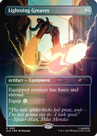 Lightning Greaves (SLD-1992) (Rainbow Foil) [Secret Lair Drop Series] Foil