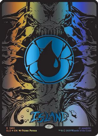 Island (SLD-1951) (Raised Foil) [Secret Lair Drop Series] Foil