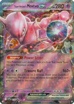 Team Rocket's Mewtwo ex (216) [SV Scarlet & Violet Promo Cards] Holofoil - Promo