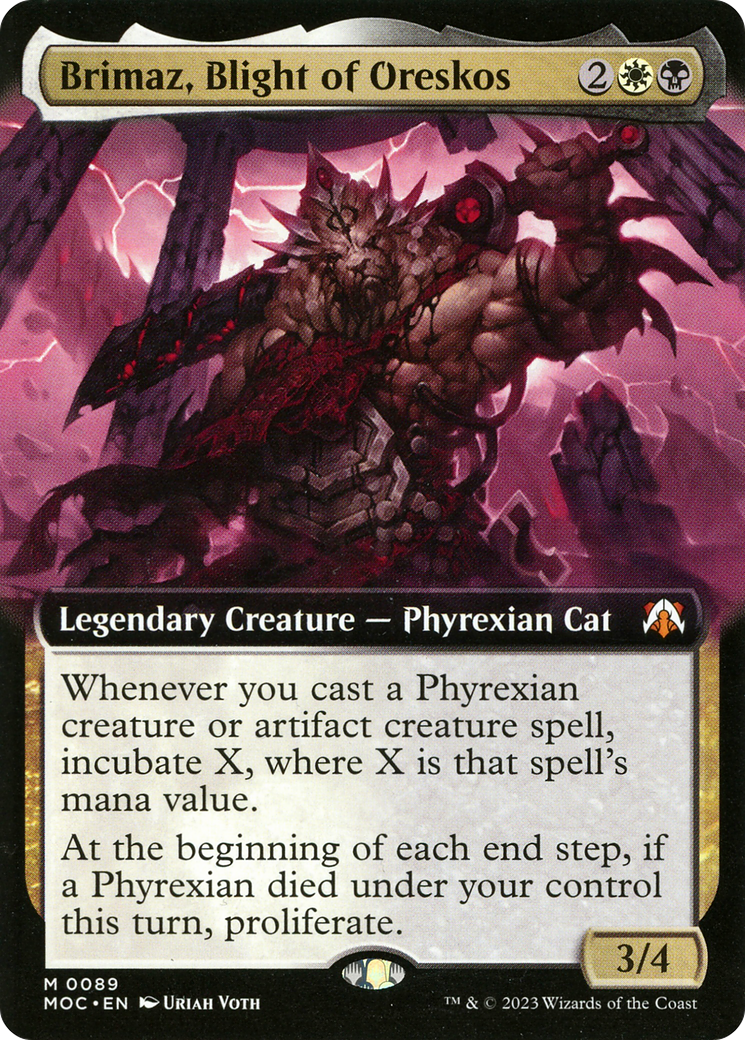 Brimaz, Blight of Oreskos (Extended Art) (MOC-089) [March of the Machine Commander] Foil