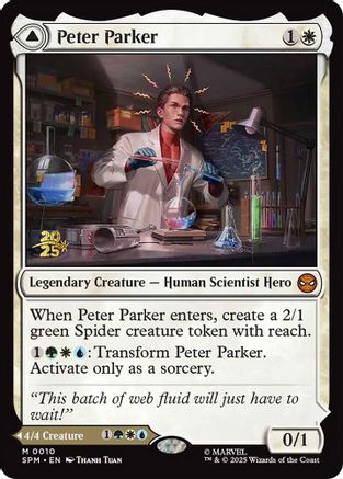 Peter Parker (PRE-010) [Prerelease Cards] Foil