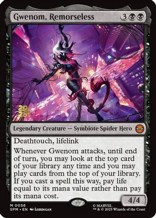 Gwenom, Remorseless (PRE-056) [Prerelease Cards] Foil