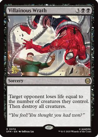 Villainous Wrath (PRE-074) [Prerelease Cards] Foil