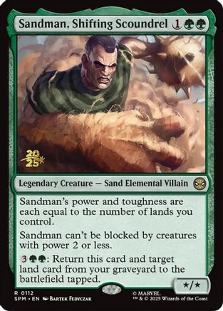 Sandman, Shifting Scoundrel (PRE-112) [Prerelease Cards] Foil