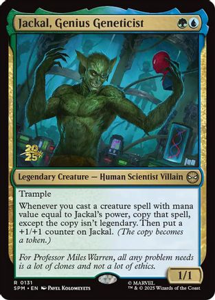 Jackal, Genius Geneticist (PRE-131) [Prerelease Cards] Foil
