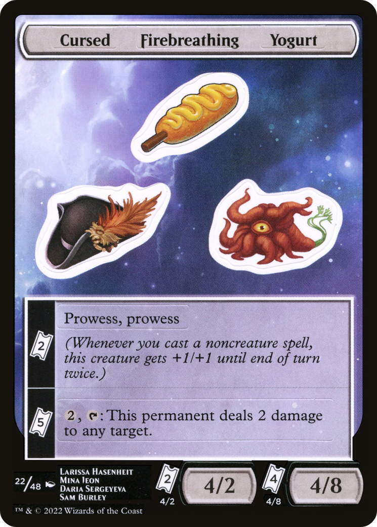 Cursed Firebreathing Yogurt (UNF-022) [Unfinity Sticker Sheets]