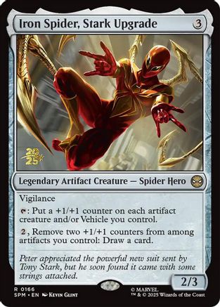 Iron Spider, Stark Upgrade (PRE-166) [Prerelease Cards] Foil