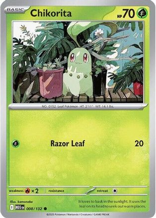 Chikorita (008) [ME01 Mega Evolution] Reverse Holofoil - Common