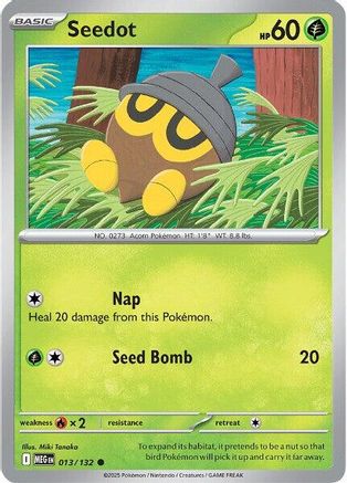 Seedot (013) [ME01 Mega Evolution] Reverse Holofoil - Common