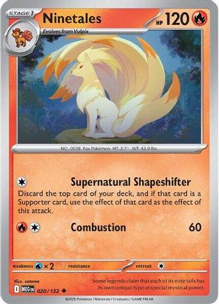 Ninetales (020) [ME01 Mega Evolution] Reverse Holofoil - Uncommon
