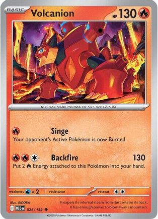 Volcanion (025) [ME01 Mega Evolution] Reverse Holofoil - Uncommon