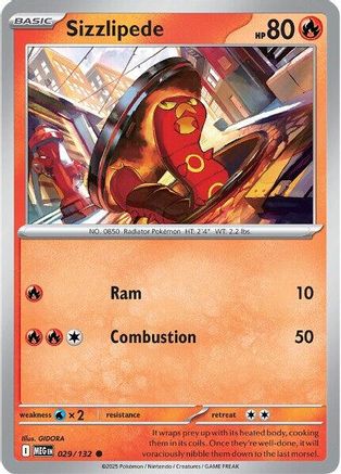 Sizzlipede (029) [ME01 Mega Evolution] - Common