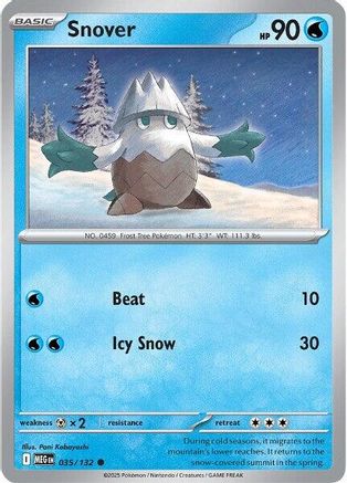 Snover (035/132) [ME01 Mega Evolution] Reverse Holofoil - Common