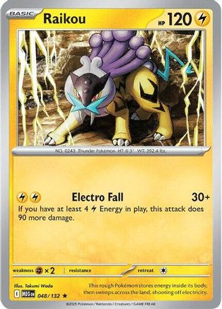 Raikou (048) [ME01 Mega Evolution] Holofoil - Rare