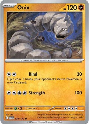 Onix (070) [ME01 Mega Evolution] Reverse Holofoil - Common