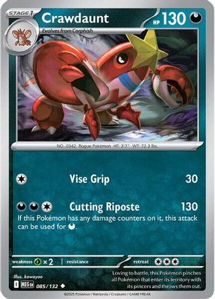 Crawdaunt (085) [ME01 Mega Evolution] Reverse Holofoil - Uncommon
