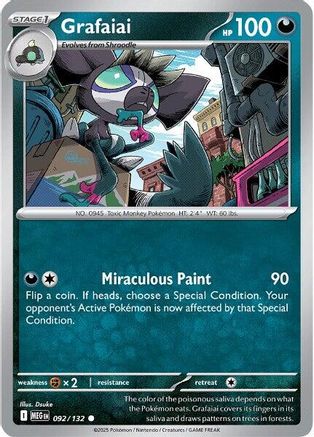 Grafaiai (092) [ME01 Mega Evolution] Reverse Holofoil - Common