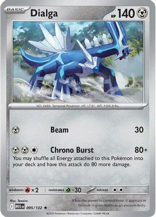 Dialga (095) [ME01 Mega Evolution] Reverse Holofoil - Rare