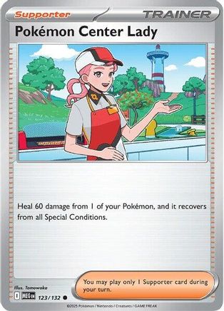 Pokemon Center Lady (123) [ME01 Mega Evolution] - Common