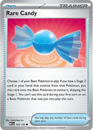 Rare Candy (125/132) [ME01 Mega Evolution] Reverse Holofoil - Common